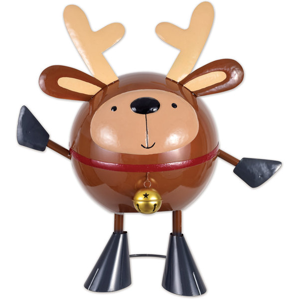 The Holiday Aisle® Reindeer Porch Sitter Wayfair
